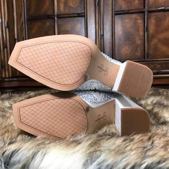 Jessica Simpson Lovelly Embellished Boot White - Picture 15 of 16